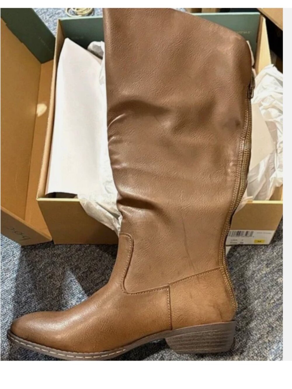 NEW BORN B.O.C TAUPE TALL BOOTS WOMENS SIZES. SELSEY